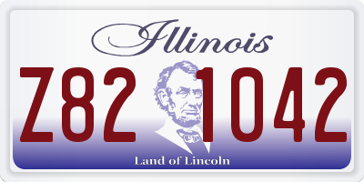 IL license plate Z821042