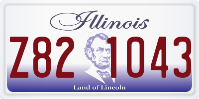 IL license plate Z821043