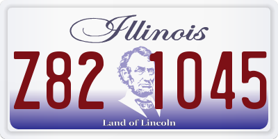 IL license plate Z821045