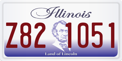 IL license plate Z821051