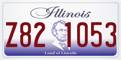 IL license plate Z821053