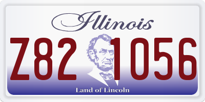 IL license plate Z821056