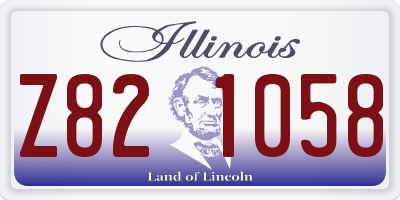 IL license plate Z821058