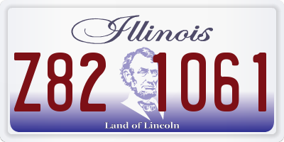IL license plate Z821061