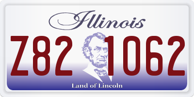 IL license plate Z821062