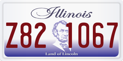 IL license plate Z821067