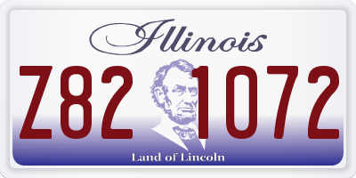 IL license plate Z821072
