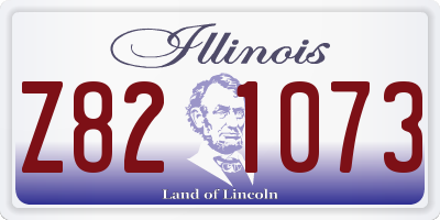 IL license plate Z821073