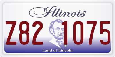 IL license plate Z821075