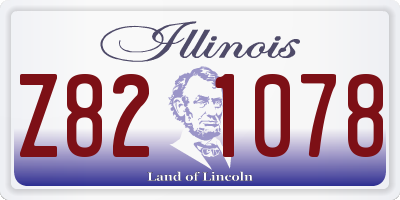IL license plate Z821078