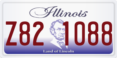 IL license plate Z821088