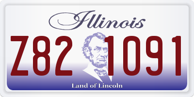 IL license plate Z821091