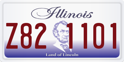 IL license plate Z821101