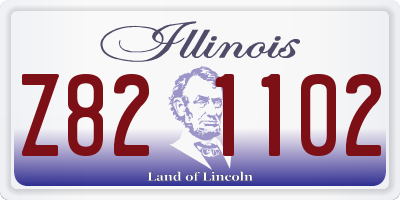 IL license plate Z821102