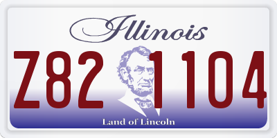 IL license plate Z821104