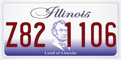 IL license plate Z821106