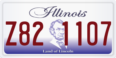 IL license plate Z821107