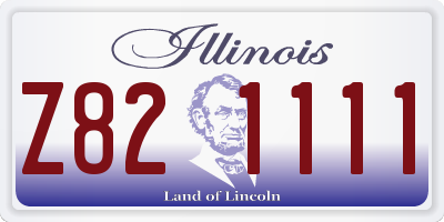 IL license plate Z821111