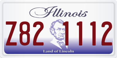 IL license plate Z821112