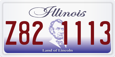 IL license plate Z821113