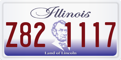 IL license plate Z821117