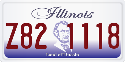 IL license plate Z821118