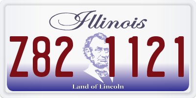IL license plate Z821121