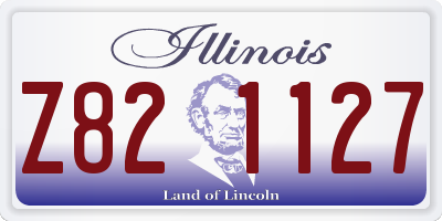 IL license plate Z821127
