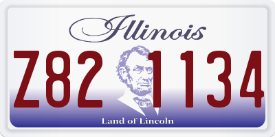 IL license plate Z821134