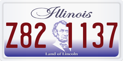 IL license plate Z821137