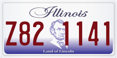 IL license plate Z821141