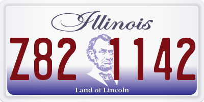 IL license plate Z821142