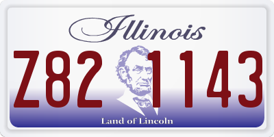 IL license plate Z821143