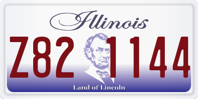 IL license plate Z821144