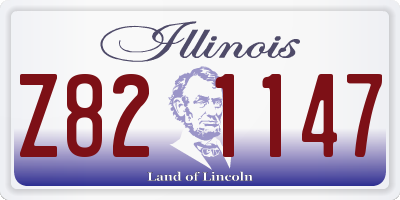 IL license plate Z821147