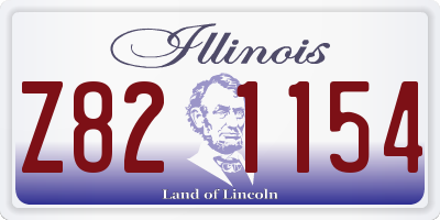IL license plate Z821154