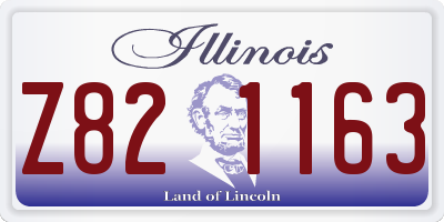 IL license plate Z821163