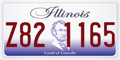 IL license plate Z821165