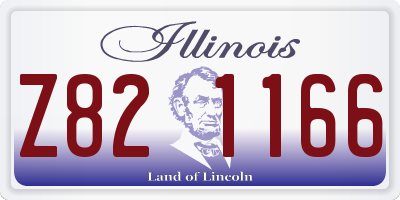 IL license plate Z821166