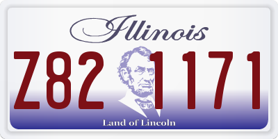 IL license plate Z821171