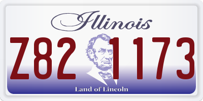 IL license plate Z821173