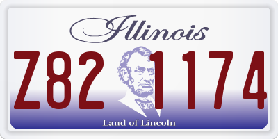 IL license plate Z821174