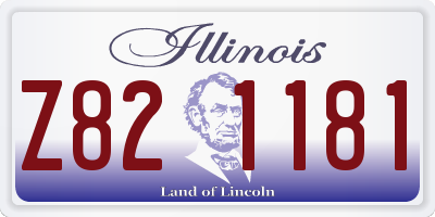 IL license plate Z821181