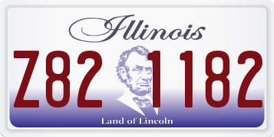 IL license plate Z821182