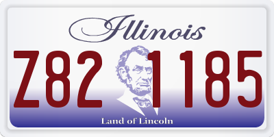 IL license plate Z821185