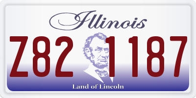 IL license plate Z821187