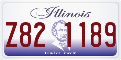IL license plate Z821189