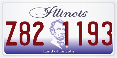 IL license plate Z821193