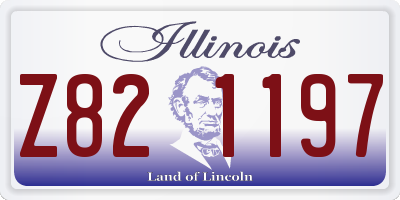 IL license plate Z821197