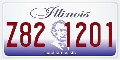 IL license plate Z821201